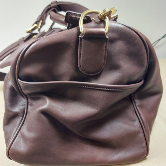 Coach Lexus Collaboration 0596 Women,Men Leather Boston Bag,Shoulder Bag Dark... - Picture 6 of 13